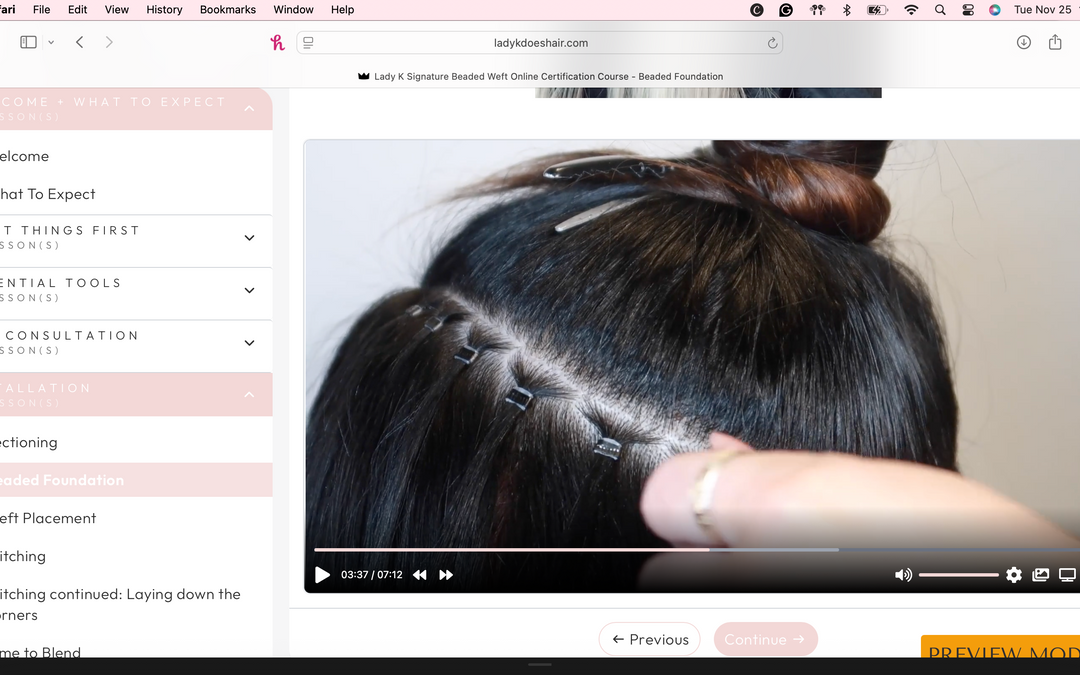 Lady K Signature Beaded Weft Online Certification Course (Kit not included)